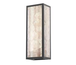 24W 1-Light 16in. Outdoor Wall Sconce in Sand Coal