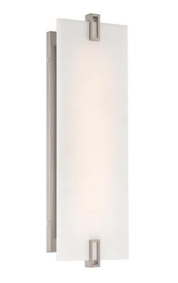 19 in. LED Wall Sconce in Brushed Nickel