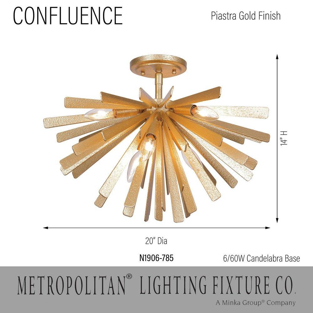 *CVR* CONFLUENCE 6 LIGHT FLUSH MOUN 