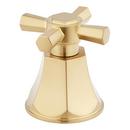 Cross Handle for Diverter Valve Trim in Brushed Gold (Trim Only)