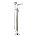 Floor Mount Filler with Handshower in Polished Nickel
