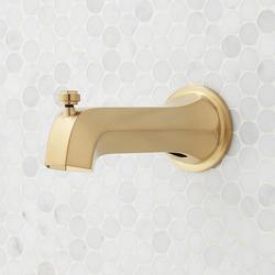 Diverter Tub Spout in Brushed Gold