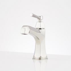 Single Handle Monoblock Bathroom Sink Faucet in Polished Nickel