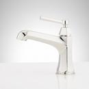 Signature Hardware Polished Nickel Single Handle Monoblock Bathroom Sink Faucet 