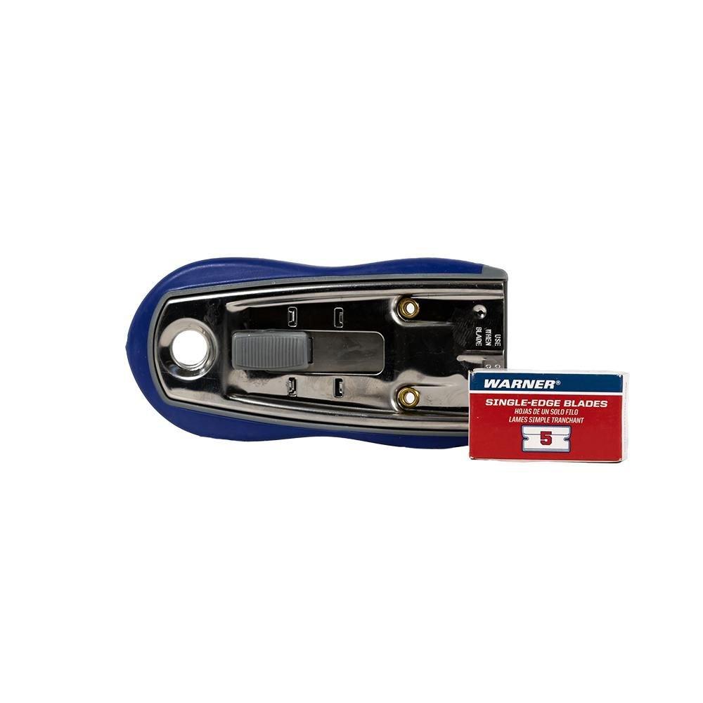 Soft Grip Safety Scraper with 5 Blades 