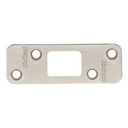 Deadbolt Strike with Round Corners in Stain Nickel