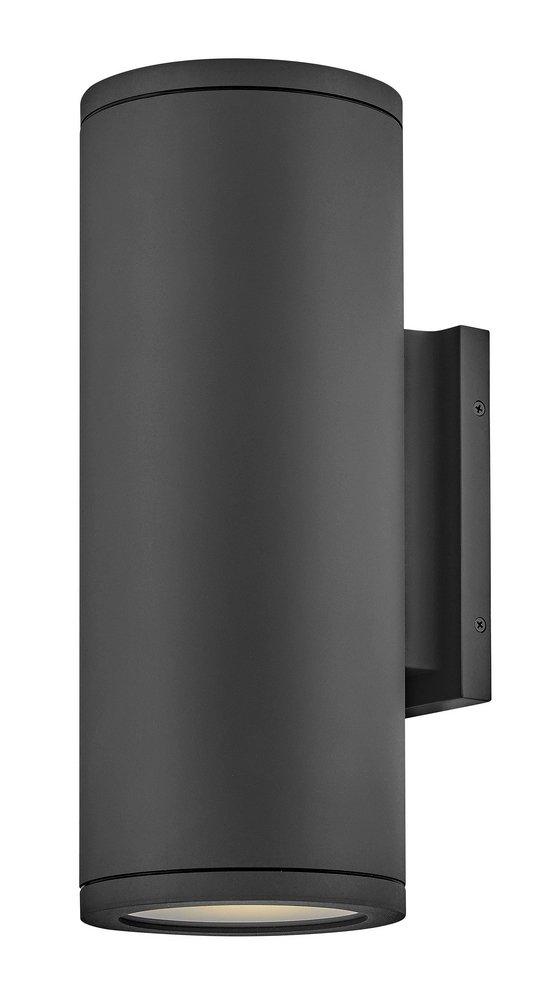 MEDIUM WALL MOUNT LANTERN SILO BLAC 
