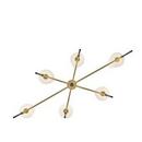 MEDIUM SIX LIGHT LINEAR SAUNDERS BL 