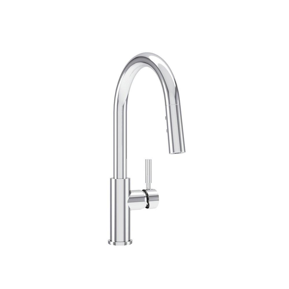 Single Handle Pull Down Kitchen Faucet in Polished Chrome 