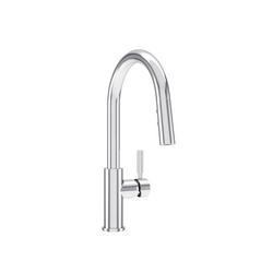 Single Handle Pull Down Kitchen Faucet in Polished Chrome