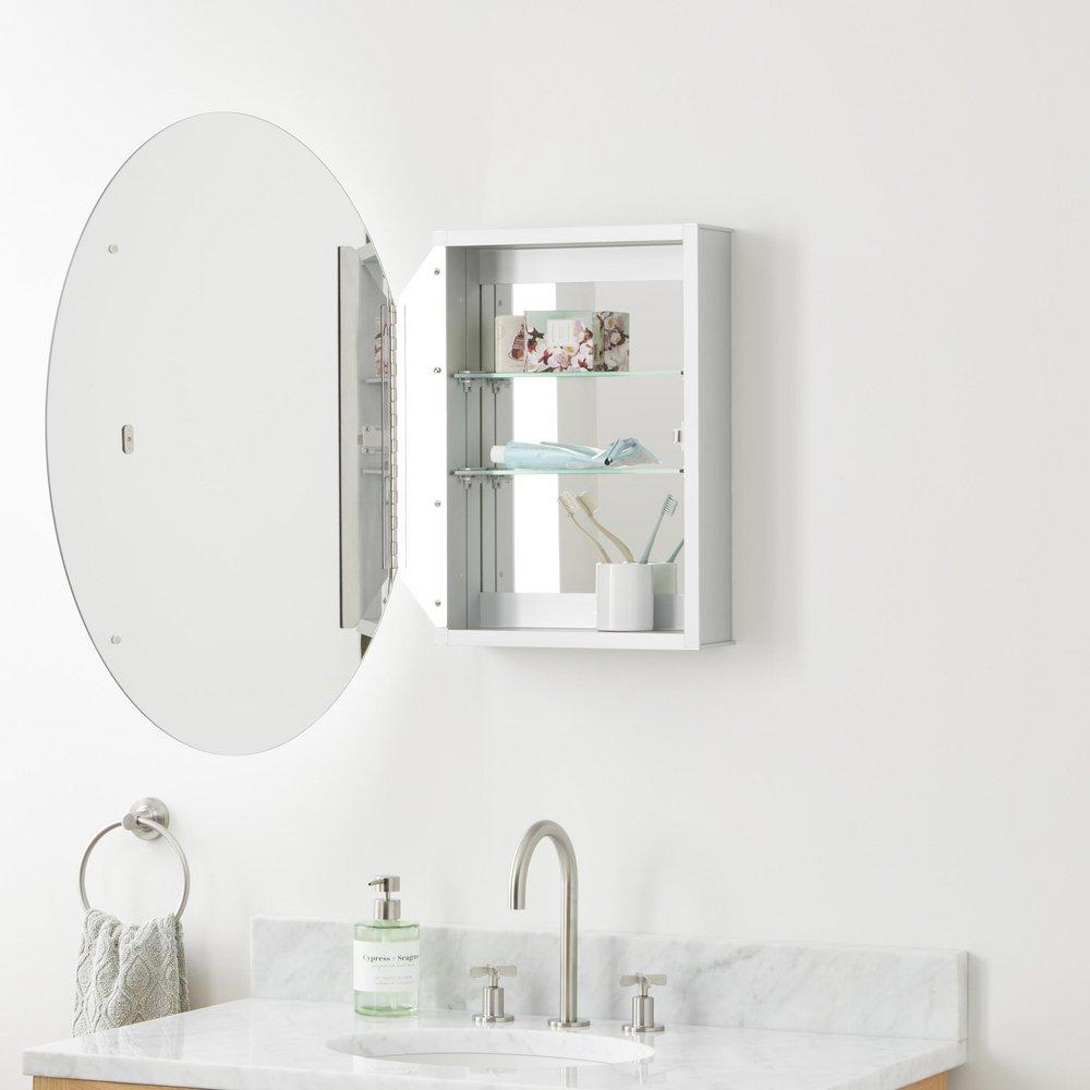 20 in. Medicine Cabinet with Mirror and Adjustable Shelves 