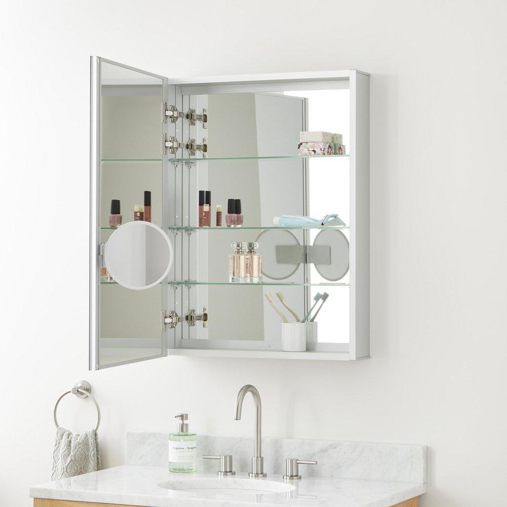 24 in. Medicine Cabinet with Mirror and Adjustable Shelves 