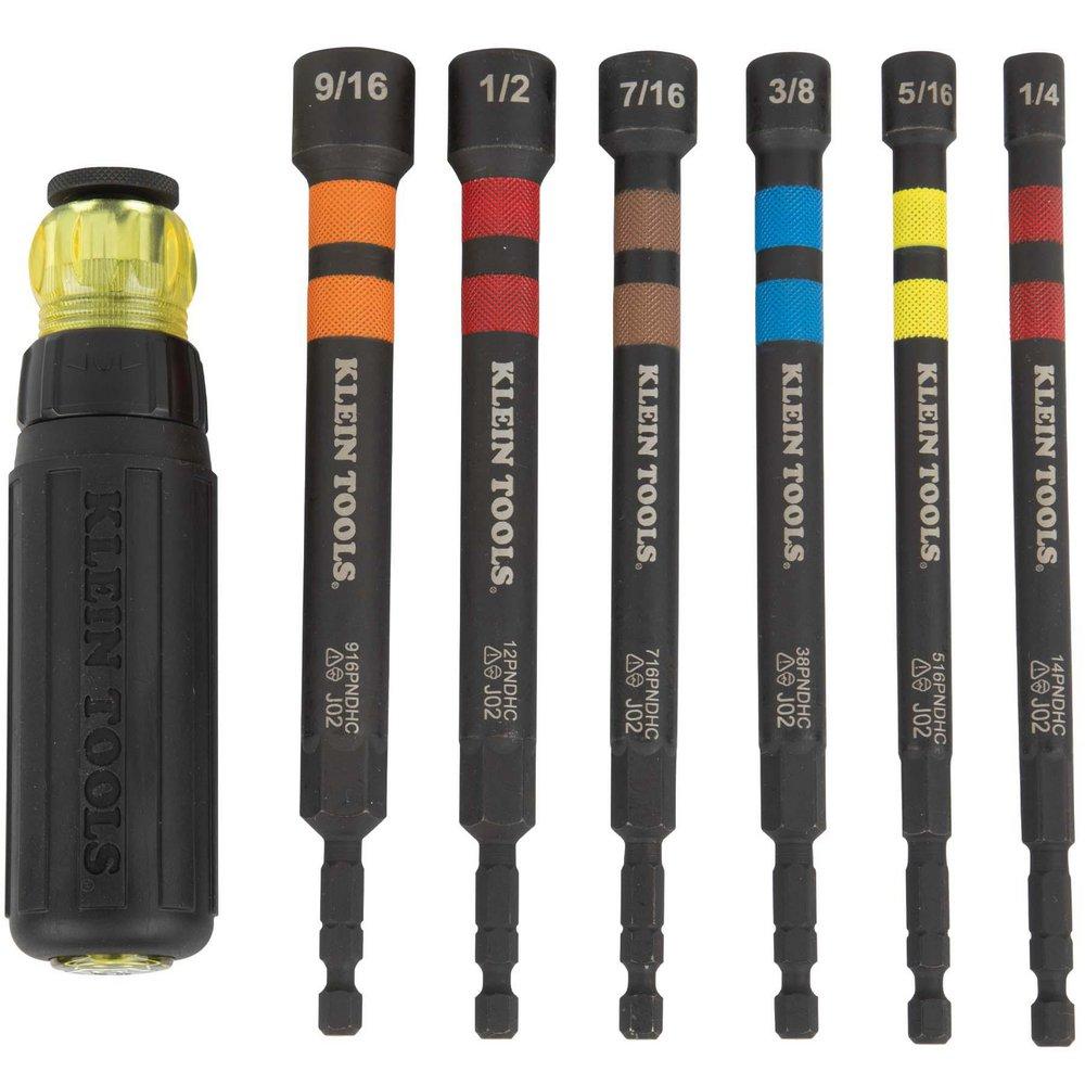 7PC MAG COLOR-CODED RAT PWR NUT DRV 