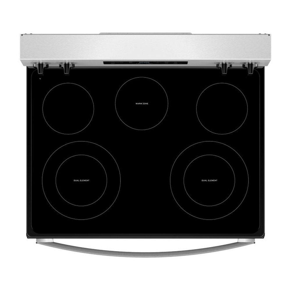 Whirlpool Stainless Steel 30 in. 5-Burner Electric Freestanding Range with Steam Clean 