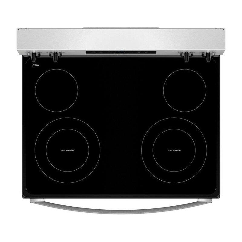 Whirlpool Stainless Steel "30 in. 4-Burner Electric Freeestanding Range with No Preheat Mode" 