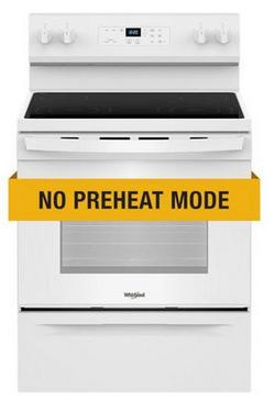 30 in. 4-Burner Electric Freeestanding Range with No Preheat Mode in White
