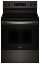 Whirlpool Black Stainless Steel 30 in. 5-Burner Electric Freestanding Range with Steam Clean 