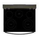 Whirlpool Black Stainless Steel 30 in. 5-Burner Electric Freestanding Range with Steam Clean 