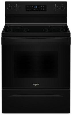 30 in. 4-Burner Electric Freeestanding Range with No Preheat Mode in Black