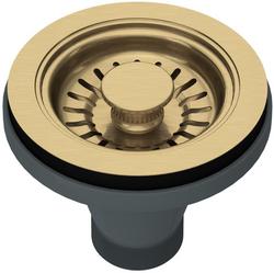 Manual Basket Sink Strainer in Antique Gold