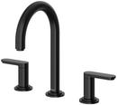 Two Handle Widespread Bathroom Sink Faucet in Black