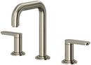 Two Handle Widespread Bathroom Sink Faucet in Brushed Nickel