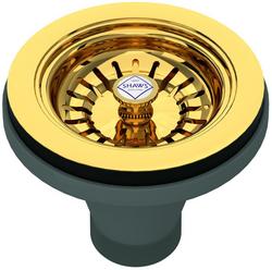 Basket Strainer in Unlacquered Brass