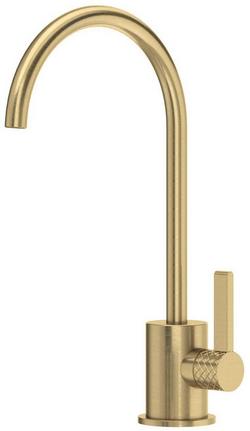 Single Handle Water Filter Faucet in Antique Gold