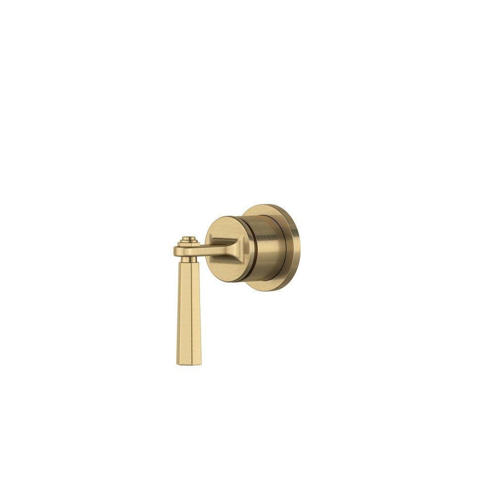 Single Handle Volume Control Valve Trim in Antique Gold 