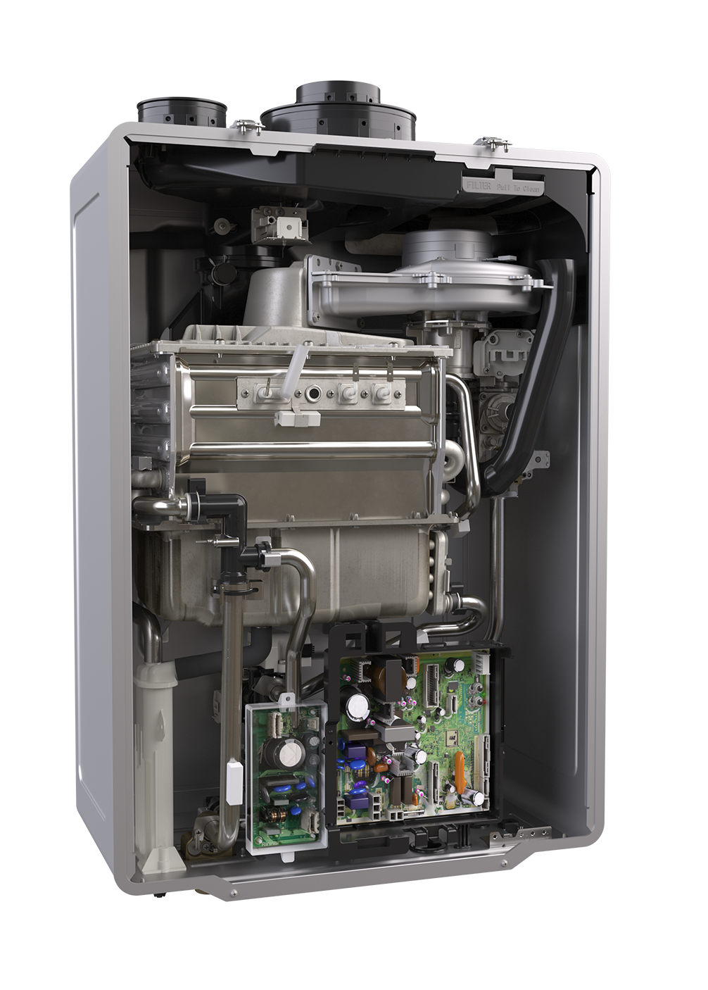 Rinnai Indoor Condensing Natural Gas Tankless Water Heater 