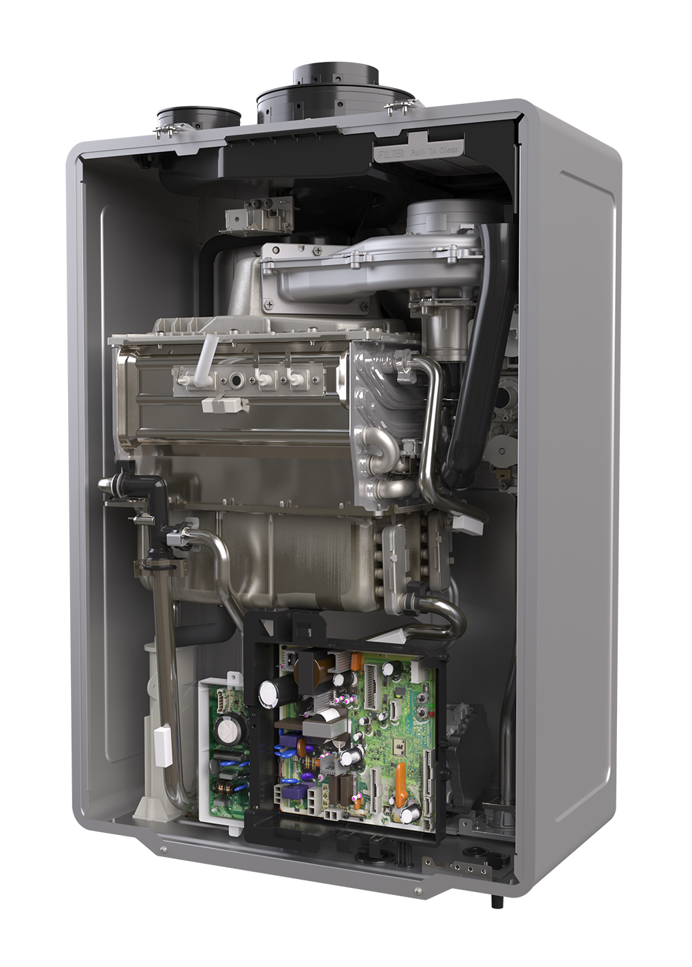 Rinnai Indoor Condensing Natural Gas Tankless Water Heater 
