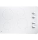 30 in. 4 Burner Smooth Top Control Electric Cooktop in White