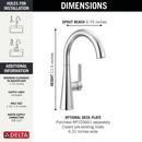 Delta Faucet Chrome Single Handle Bar Faucet 