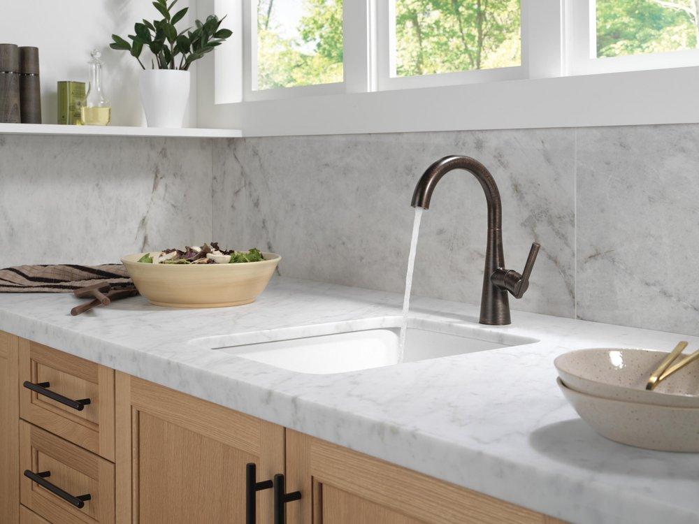 Delta Faucet Venetian Bronze Single Handle Bar Faucet 