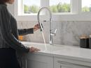 Single Handle Pull Down Kitchen Faucet with Side Spray in Chrome 