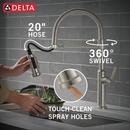 Single Handle Pull Down Kitchen Faucet with Side Spray in Brilliance&reg; Stainless 
