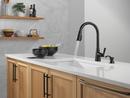 Single Handle Pull Down Kitchen Faucet with Soap Dispenser in Matte Black 