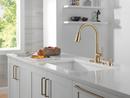 Single Handle Pull Down Kitchen Faucet with Soap Dispenser in Champagne Bronze 