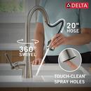 Single Handle Pull Down Kitchen Faucet in SpotShield&reg; Stainless 