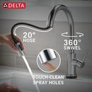 Single Handle Pull Down Kitchen Faucet with Touchless or Touch Activation in Arctic Stainless 