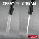 Single Handle Pull Down Touchless Kitchen Faucet with Touch and Voice Activation in Matte Black 