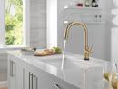 Single Handle Pull Down Touchless Kitchen Sink Faucet in Champagne Bronze 