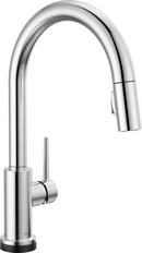 Single Handle Pull Down Kitchen Faucet with Touch and Voice Activation in Chrome