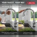 Single Handle Pull Down Kitchen Faucet with Touch and Voice Activation in Chrome 