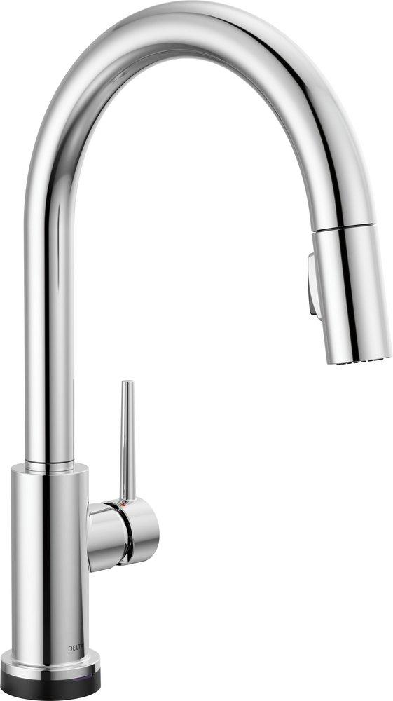 Single Handle Pull Down Kitchen Faucet with Touch and Voice Activation in Chrome 
