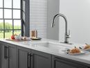 Single Handle Pull Down Kitchen Faucet with Touch and Voice Activation in Black Stainless 