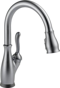 Single Handle Pull Down Touchless Kitchen Faucet with Touch Activation in Arctic Stainless