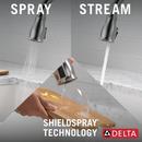 Single Handle Pull Down Touchless Kitchen Faucet with Touch Activation in Arctic Stainless 