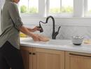 Single Handle Pull Down Touchless Kitchen Faucet with Touch Activation in Matte Black 
