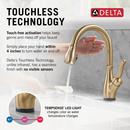 Single Handle Pull Down Touchless with Touch Activation Kitchen Faucet in Venetian Bronze 